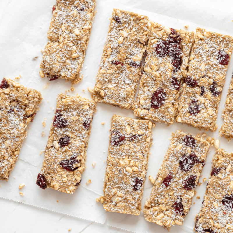 Eggnog Energy Oat Bars Pic