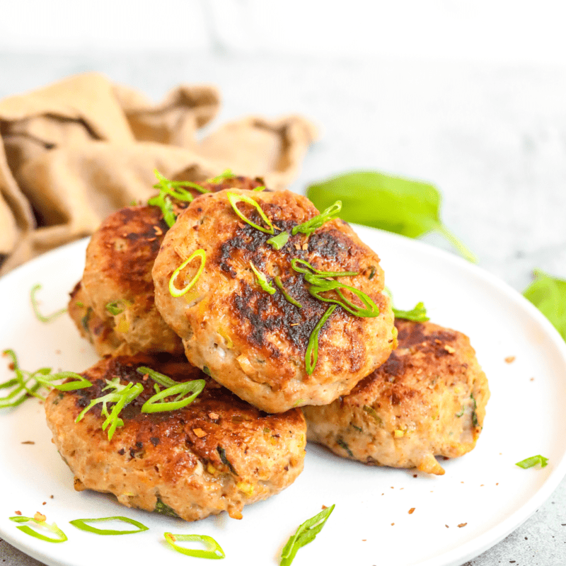 Turkey & Green Onion Breakfast Patties